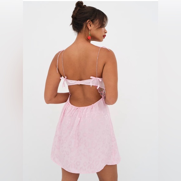 For Love And Lemons Pink Floral Chemise - Picture 2 of 7